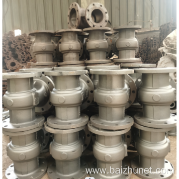 Gravity cast stainless steel valve body